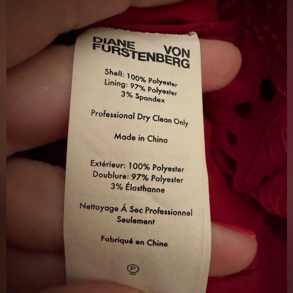 Stunning size 4 NWT Diane Von Furstenberg burgundy dress - Picture 7 of 7